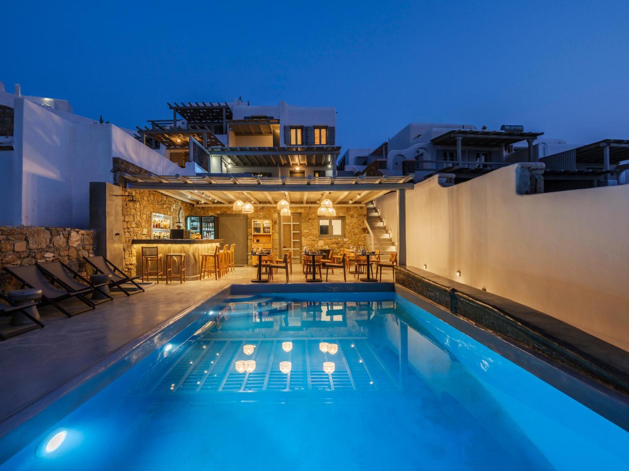 Mykonos Residence Villas & Suites Merchia Beach Екстер'єр фото