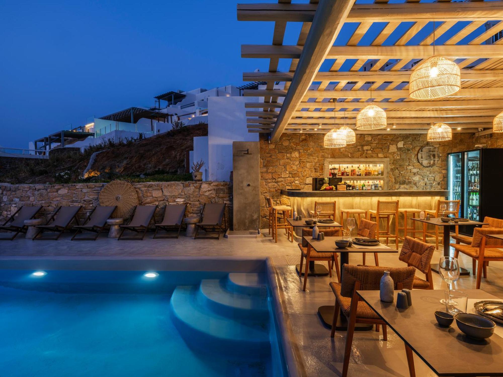 Mykonos Residence Villas & Suites Merchia Beach Екстер'єр фото